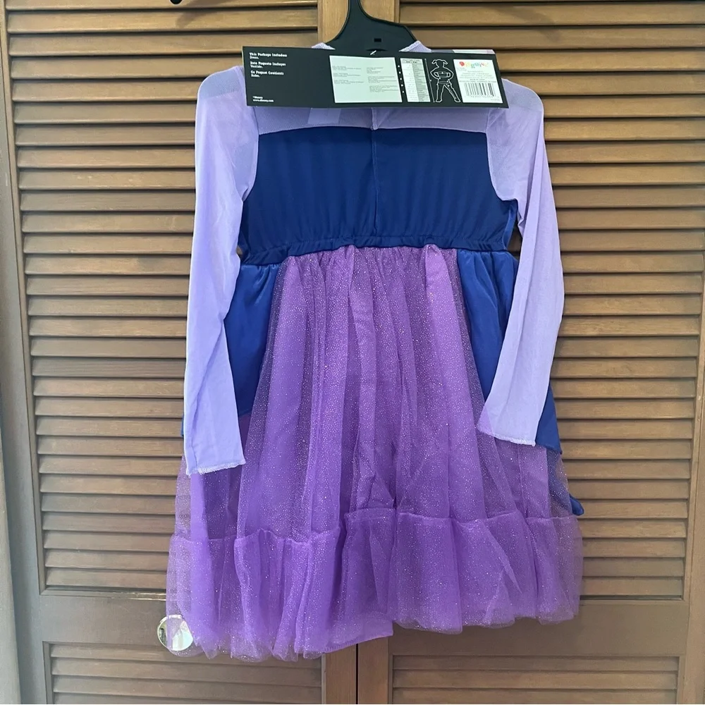 Disney villains Ursula costume dress and wig set Halloween S 6 girls kids NEW